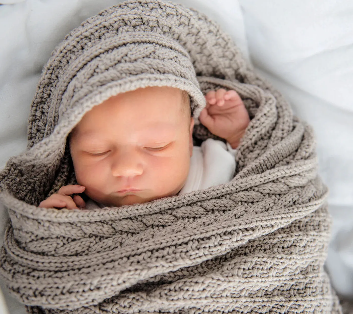 Lullalove Premium Merino Wool Baby Blanket "Cookie"