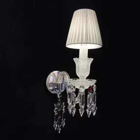 Luxury 1-Light Crystal Wall Light