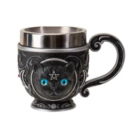 Magical Black Cat Tea Cup