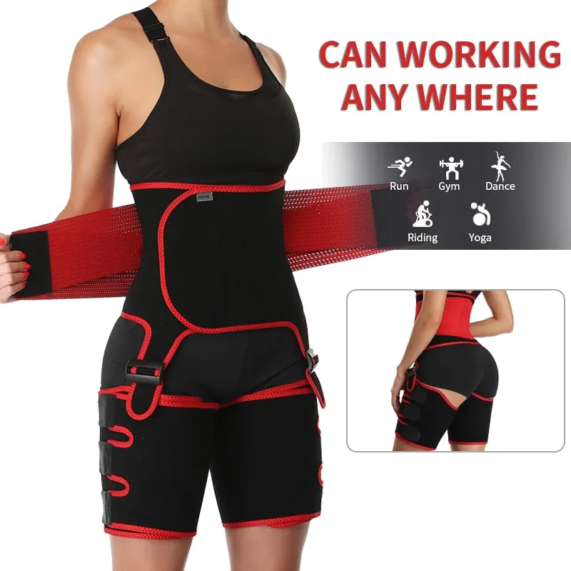 Maytin 2 in 1 Waist Trainer & Thigh Trimmer Compression Belt