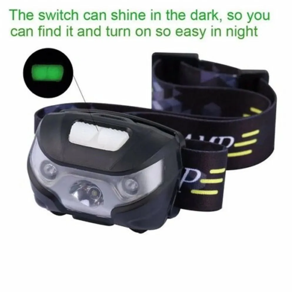 Mini Strong Light LED Headlamp USB Rechageable Motion Sensor Headlight Portable Outdoor Head Lamp Work Flashlight