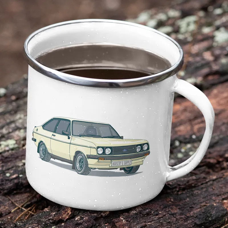 MK2 FORD ESCORT ENAMEL MUG