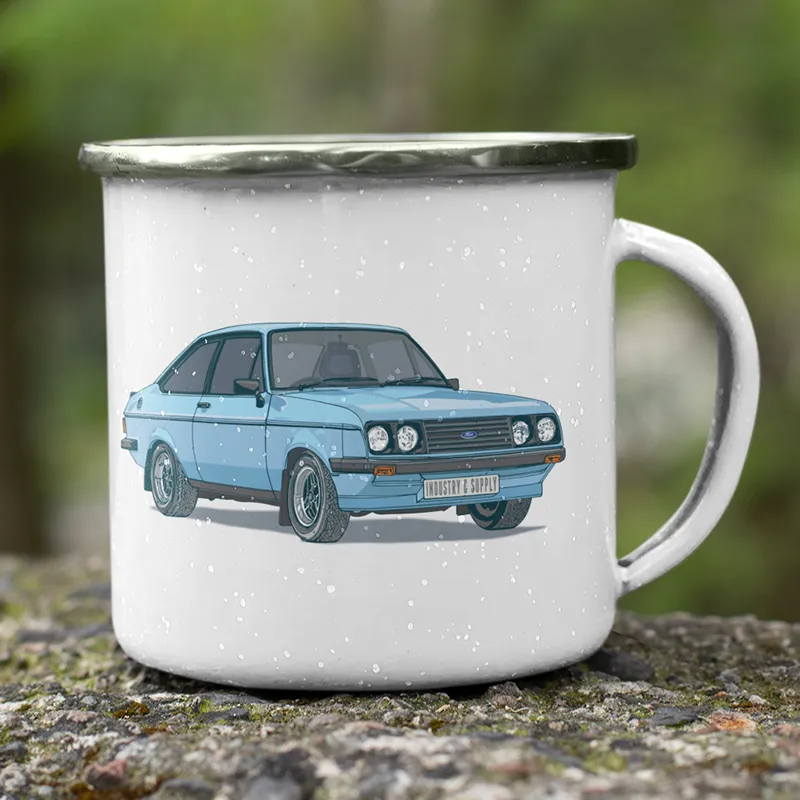 MK2 FORD ESCORT ENAMEL MUG