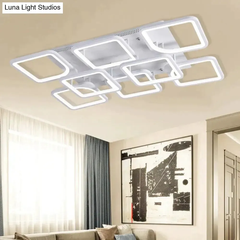 Modern LED Ceiling Lights Dimmable Lamp With APP Remote Control For Living Room Bedroom Home Decorative Fixture