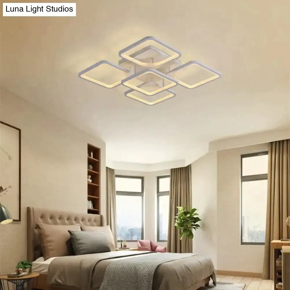 Modern LED Ceiling Lights Dimmable Lamp With APP Remote Control For Living Room Bedroom Home Decorative Fixture