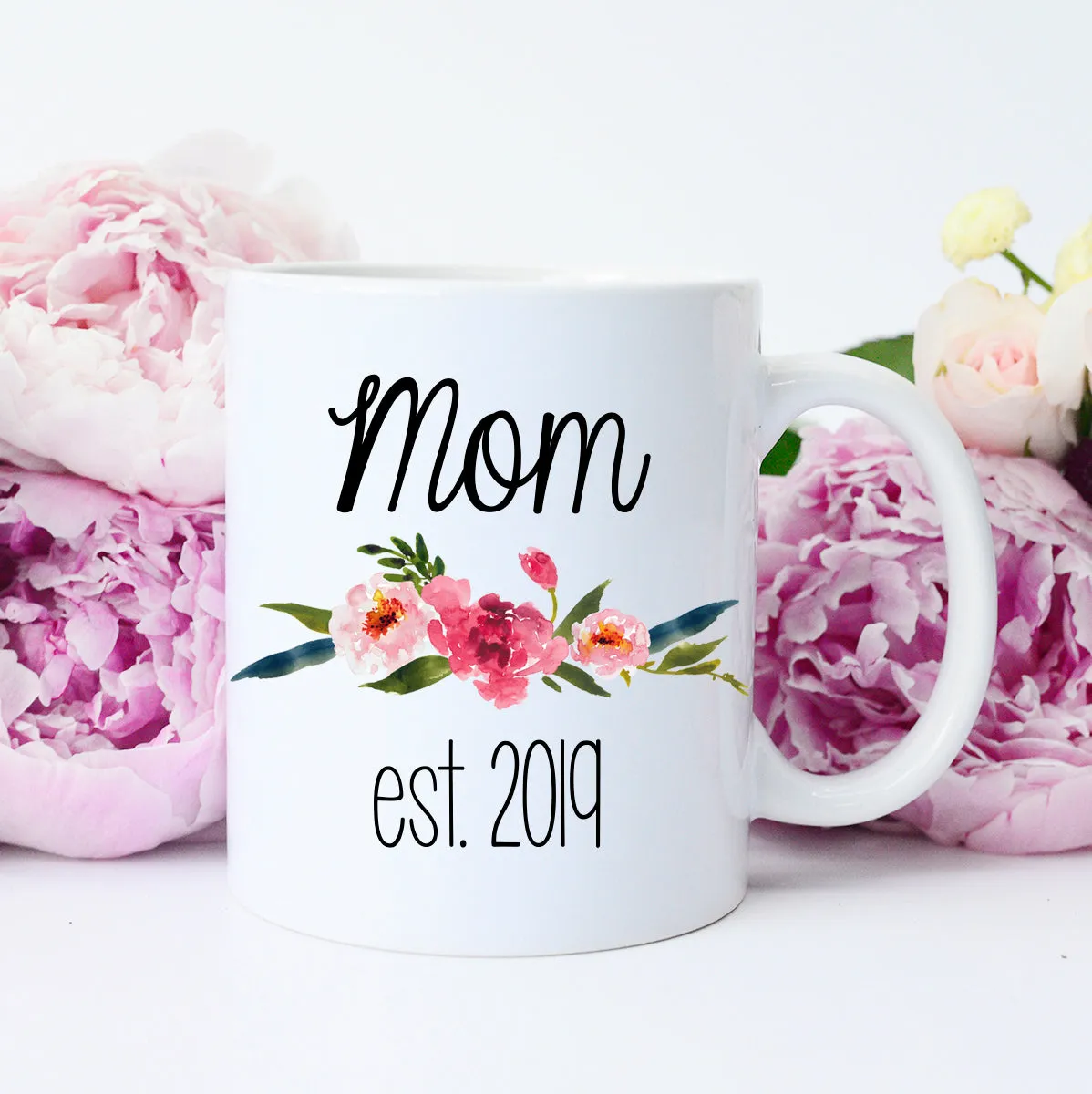 Mom Mug, New Mom Mug, Mom to Be Gift, Unique Pregnancy Reveal, Personalized Mom Mug