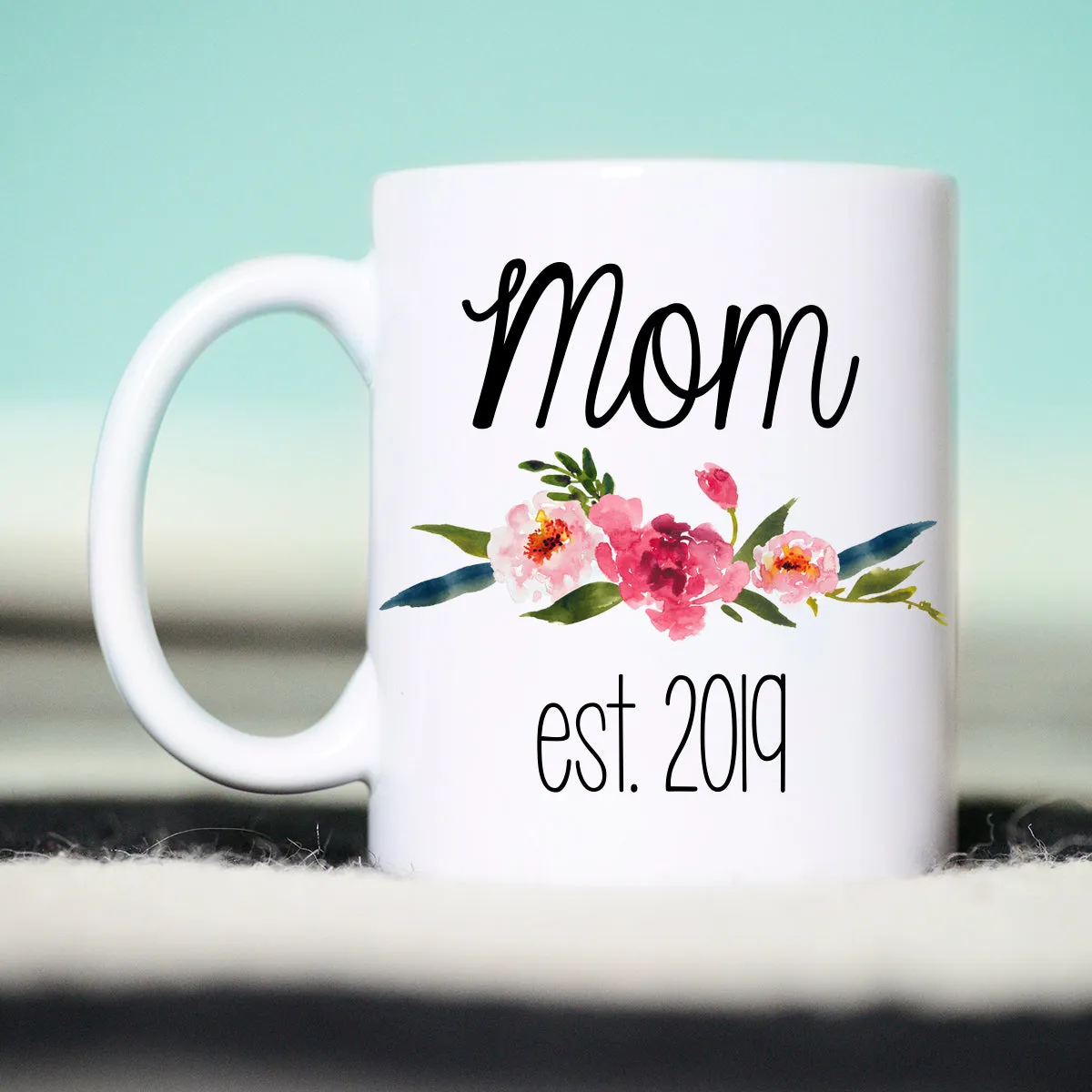 Mom Mug, New Mom Mug, Mom to Be Gift, Unique Pregnancy Reveal, Personalized Mom Mug