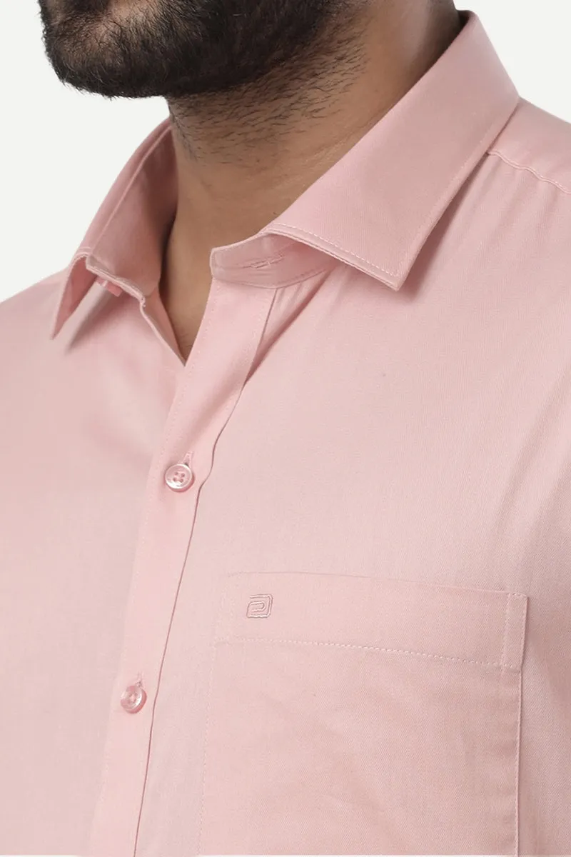 Monti - Peach Formal Shirts for Men | Ariser