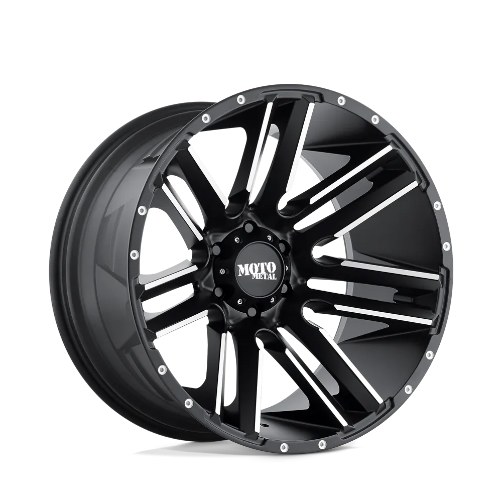 Moto Metal MO978 Razor 22X12 6X139.7 -44 mm Satin Black Machined