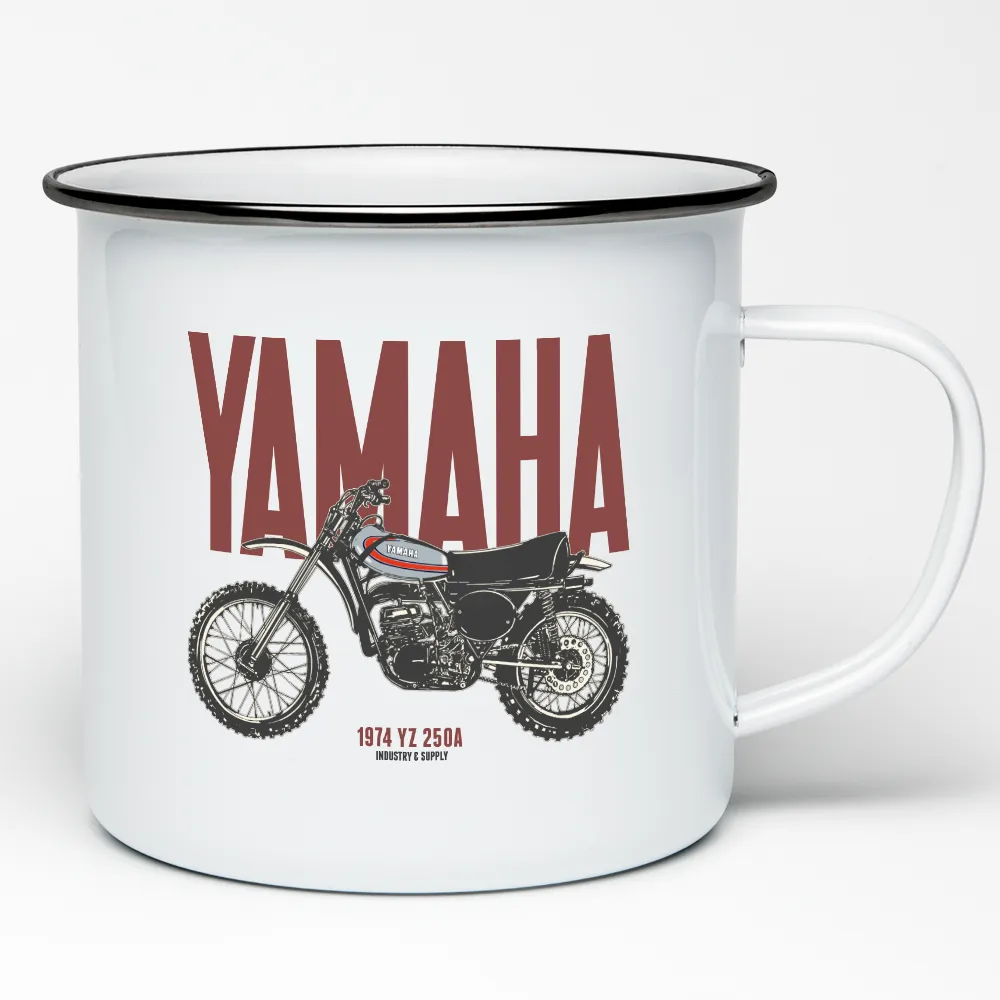 MOTORBIKE ENAMEL MUG