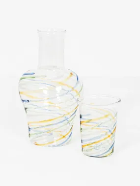 Multicoloured Swirl Carafe set