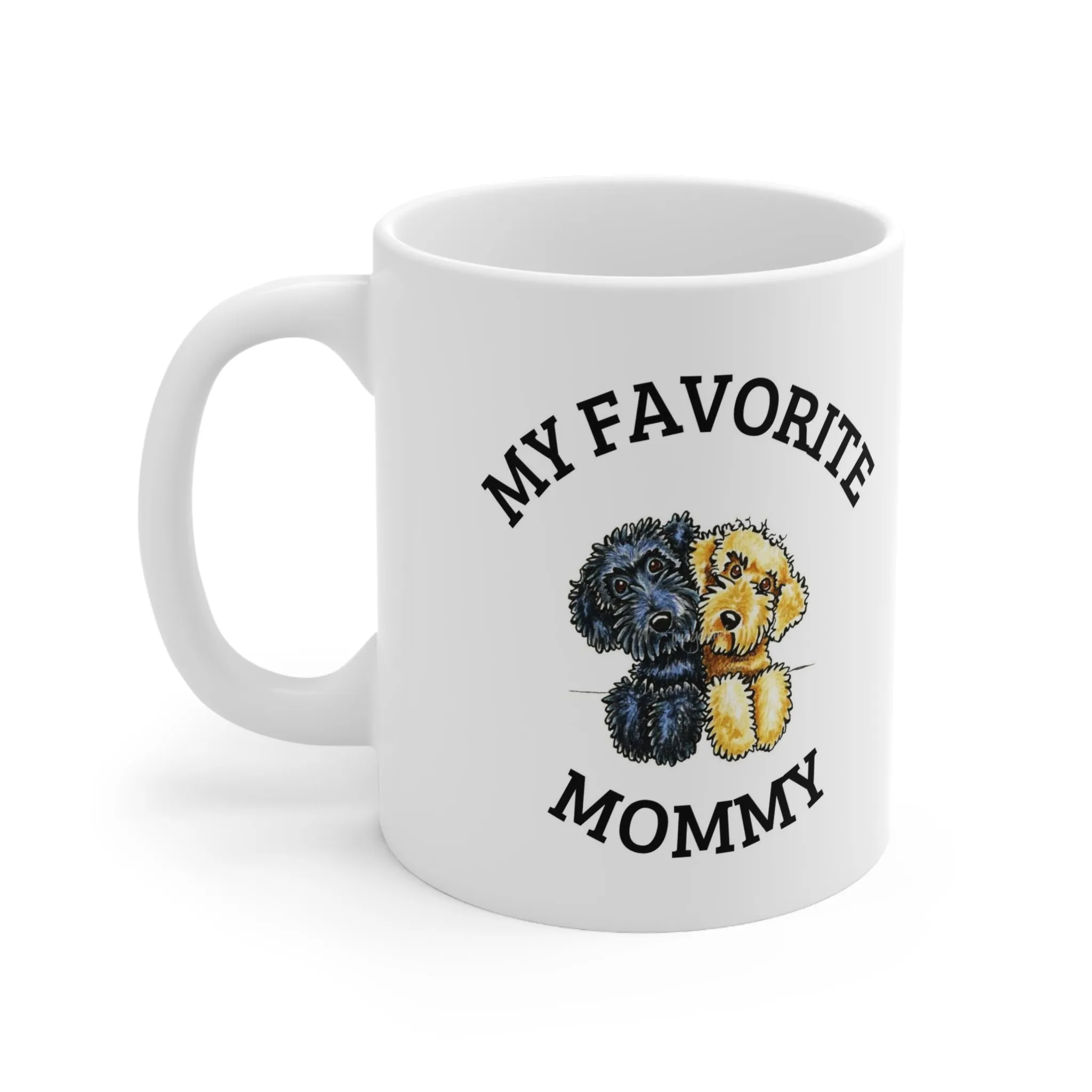 My Favorite Mommy Custom Dog Ceramic Mug 11oz Gift for Her, Dog Lover, Pet Owner, Dog Mom Gifts