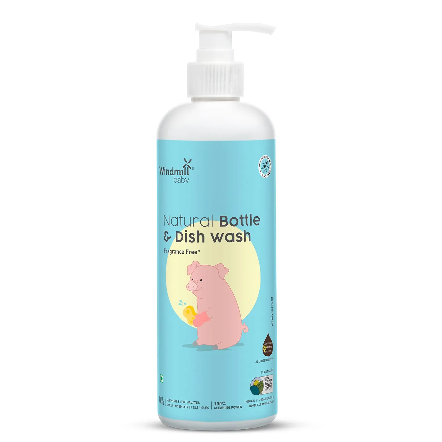 Natural Bottle and Dish Wash Liquid Fragrance Free