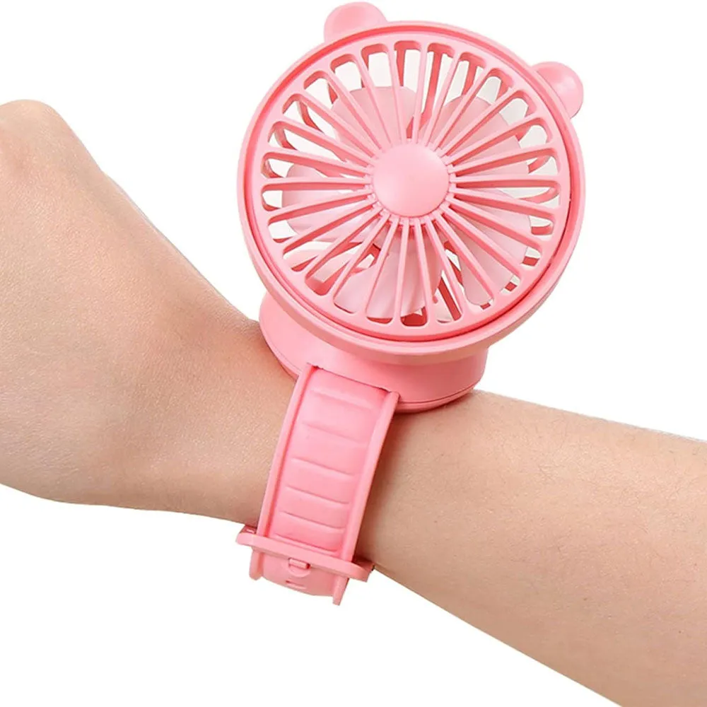 (NET) Small Portable Electric Wrist Fan Watch Creative Bracelet