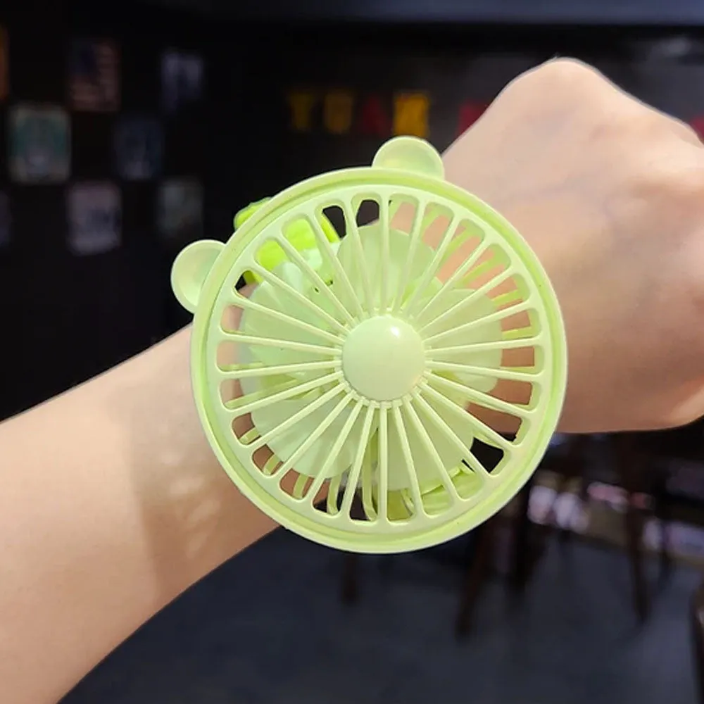 (NET) Small Portable Electric Wrist Fan Watch Creative Bracelet