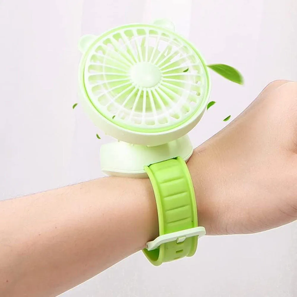 (NET) Small Portable Electric Wrist Fan Watch Creative Bracelet