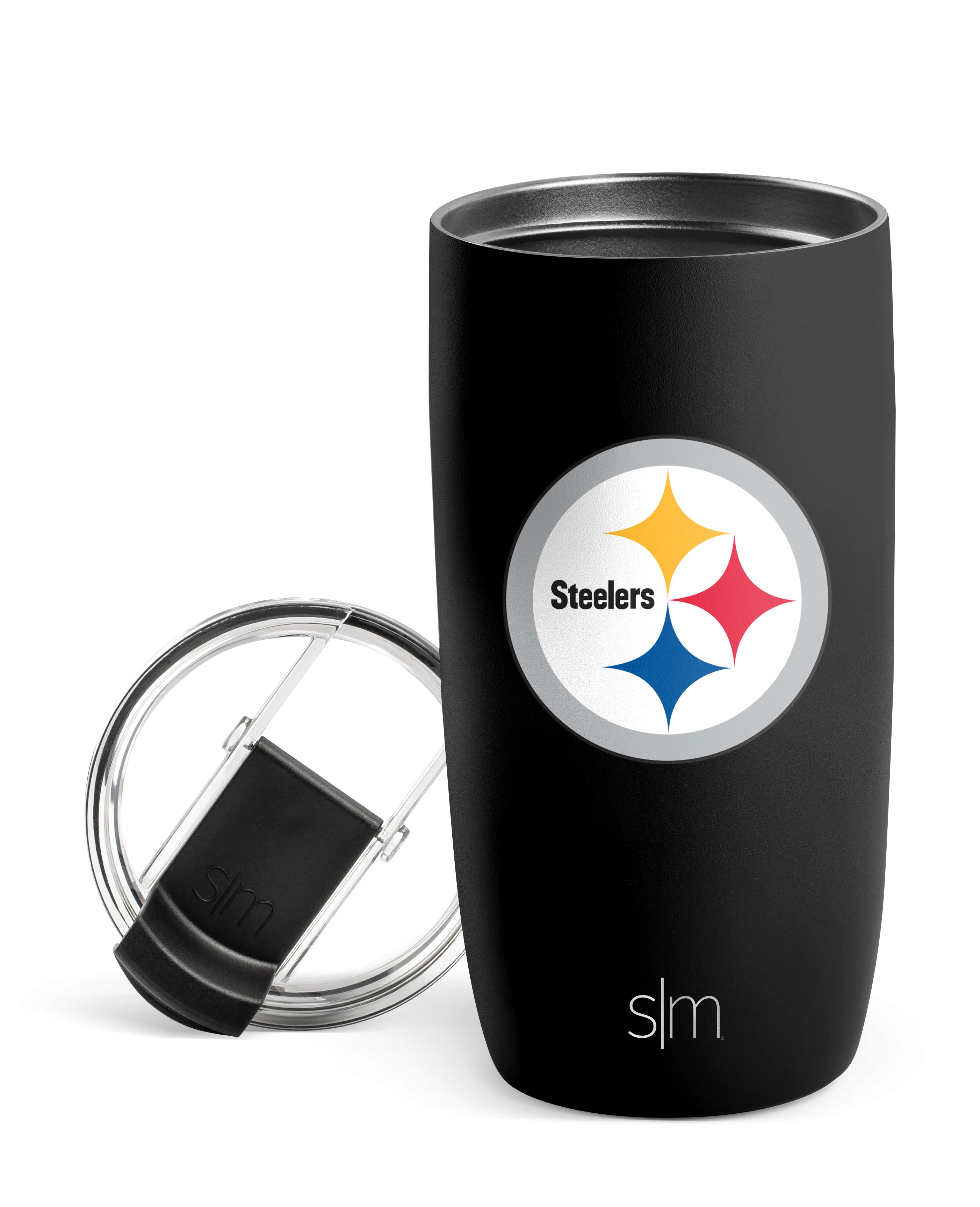 NFL Voyager Tumbler with Clear Flip Lid & Straw