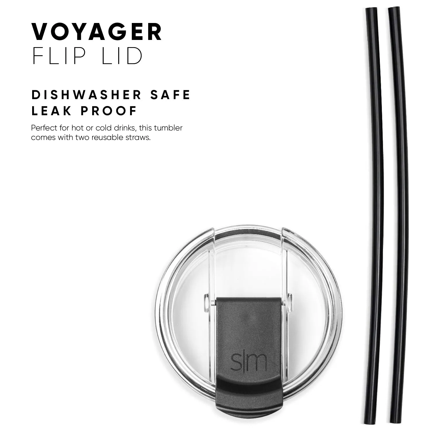 NHL Voyager Tumbler with Clear Flip Lid & Straw