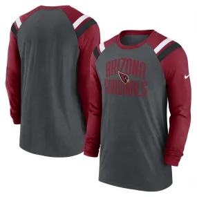 Nike Men's NFL Arizona Cardinals Tri-Blend Longsleeve Shirt