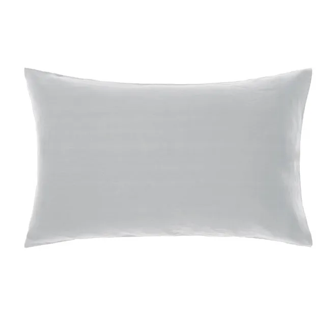 Nimes Linen Standard Pillowcase Pale Grey