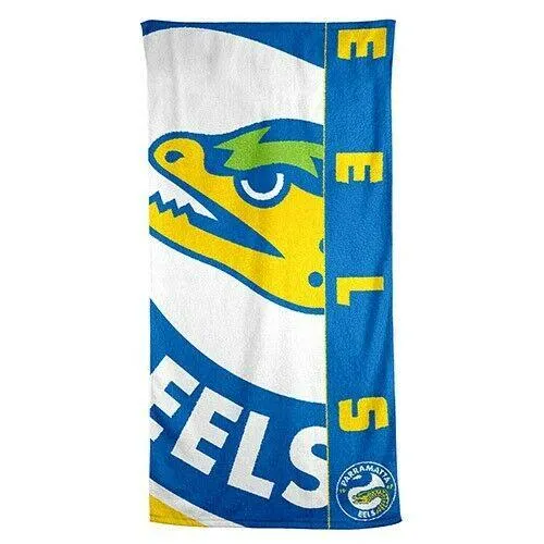 NRL Team Supporter Beach Bath Gym Towel - Parramatta Eels