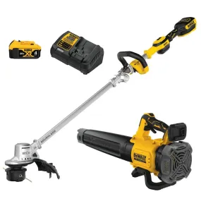 Open Box - DEWALT 20-Volt MAX Cordless Lithium-Ion String Trimmer/Blower Combo Kit (2-Tool) with Battery and Charger