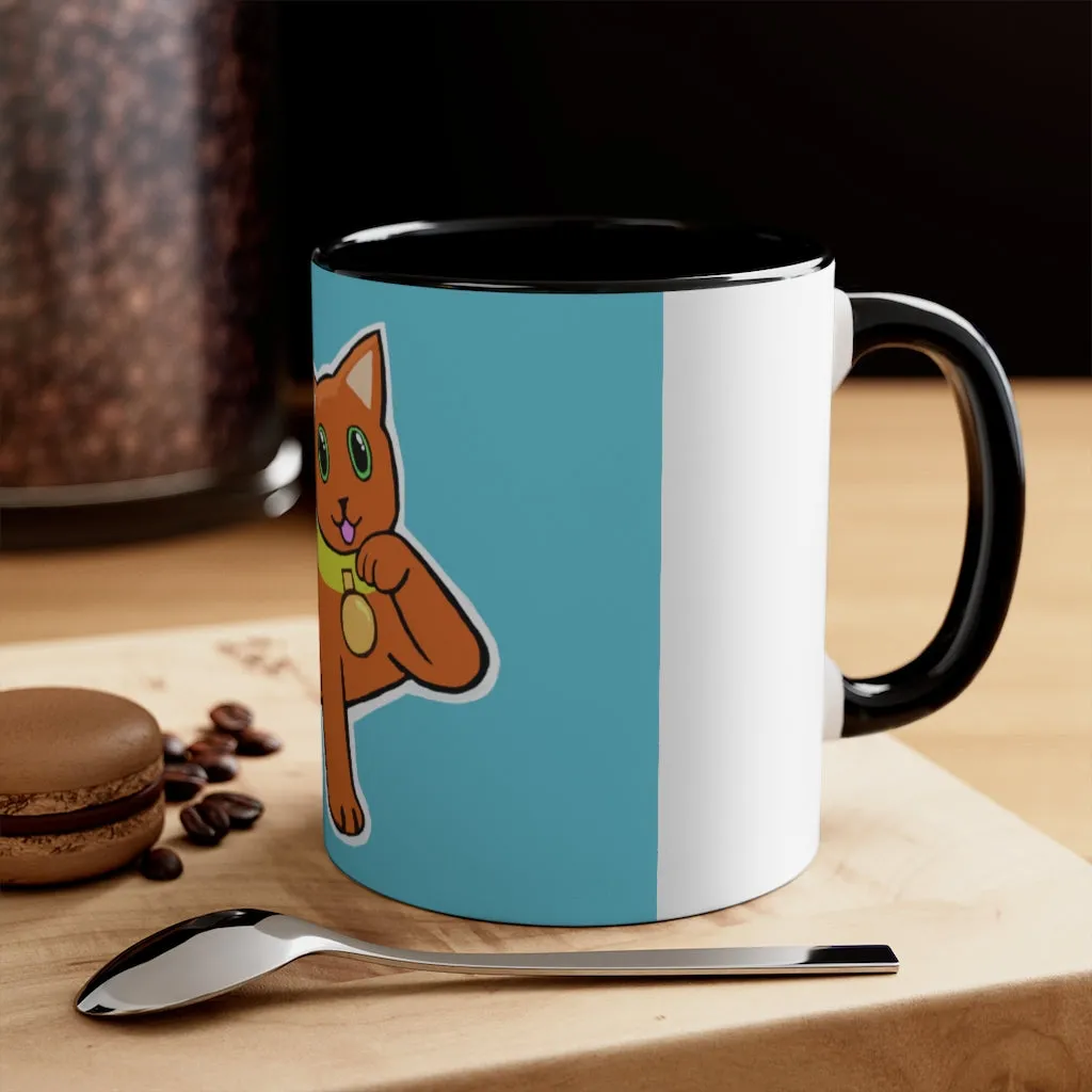 Orange Kitty Accent Mug