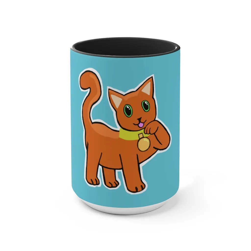 Orange Kitty Accent Mug