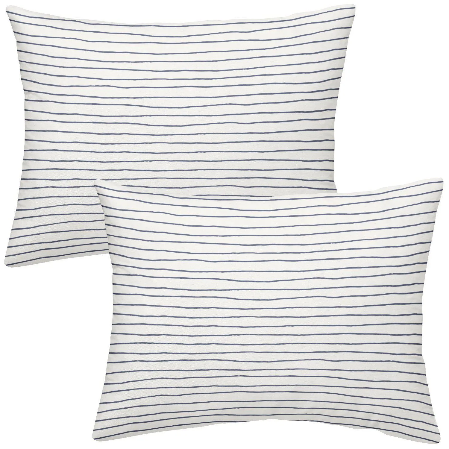 Organic Cotton Toddler Pillowcase - Cobi Blue Stripes