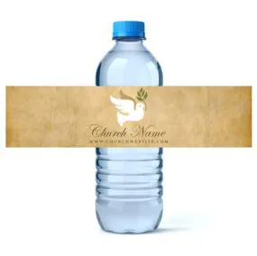 Paper Church Water Bottle Labels