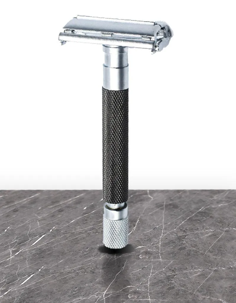 Parker Butterfly Open Long Handle Safety Razor 74R - Graphite