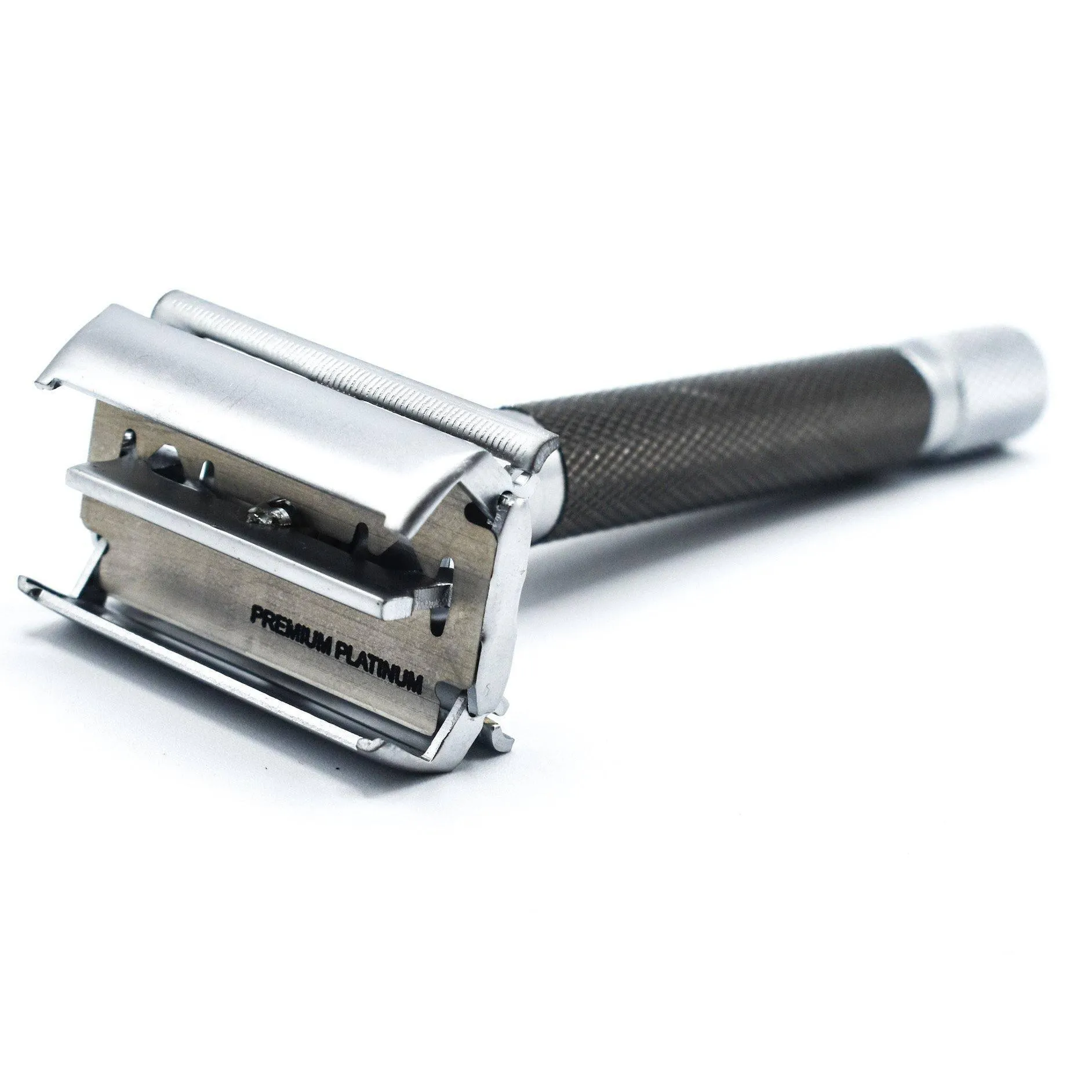 Parker Butterfly Open Long Handle Safety Razor 74R - Graphite