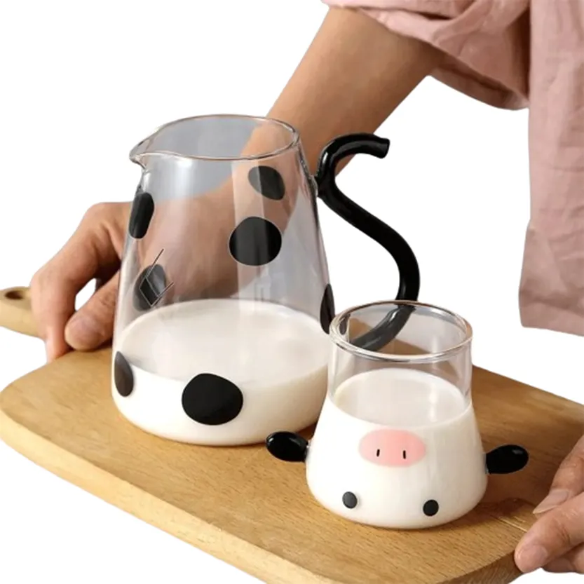 Pat and Pet Emporium | Home Products | Cute Cow Glass Jugs