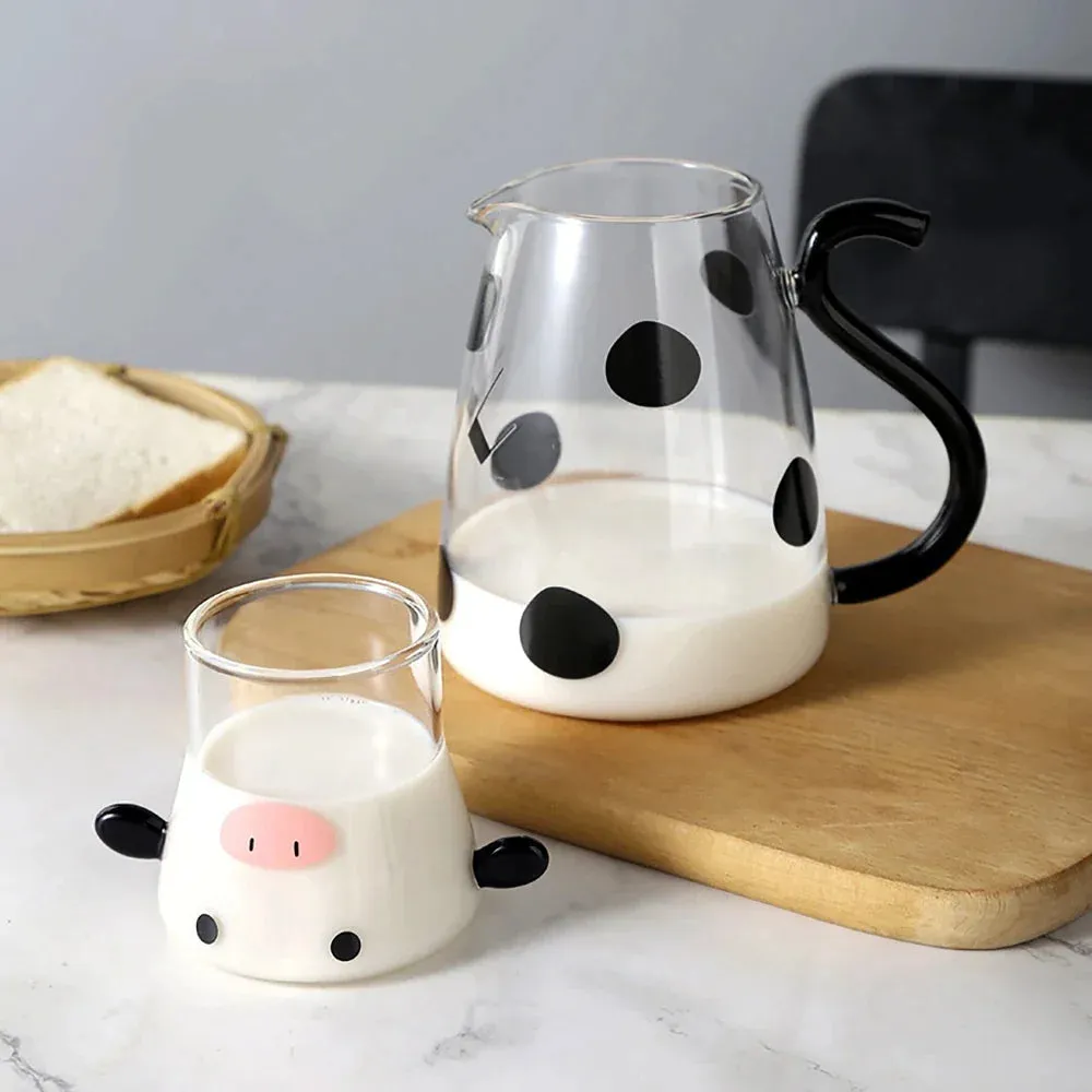 Pat and Pet Emporium | Home Products | Cute Cow Glass Jugs