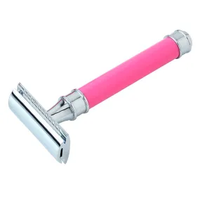 Pearl Shaving - Fuchsia Handle Double Edge Safety Razor