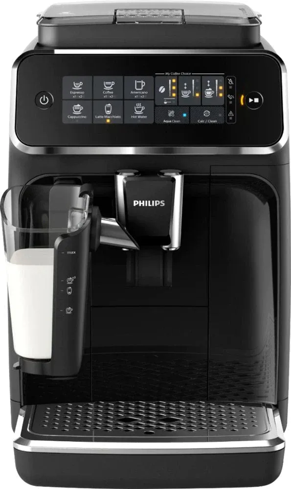 Philips 3200 Series Fully Automatic Espresso Machine with LatteGo  - Black