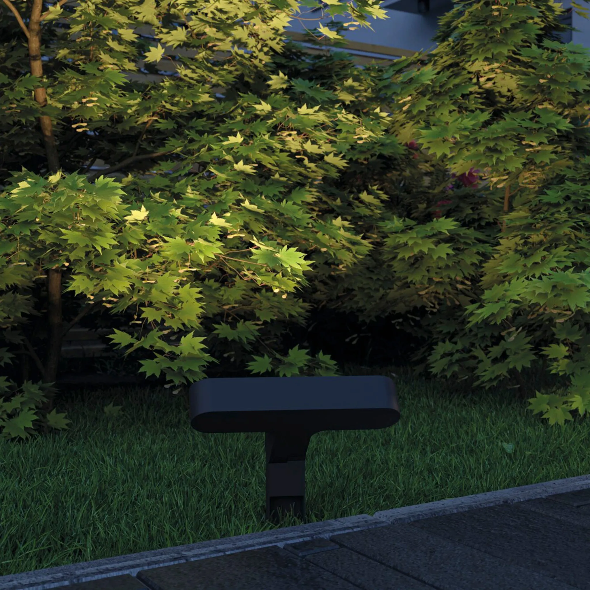 Plug & Shine Outdoor Ito 6W LED Horizontal Garden Spotlight in Anthracite