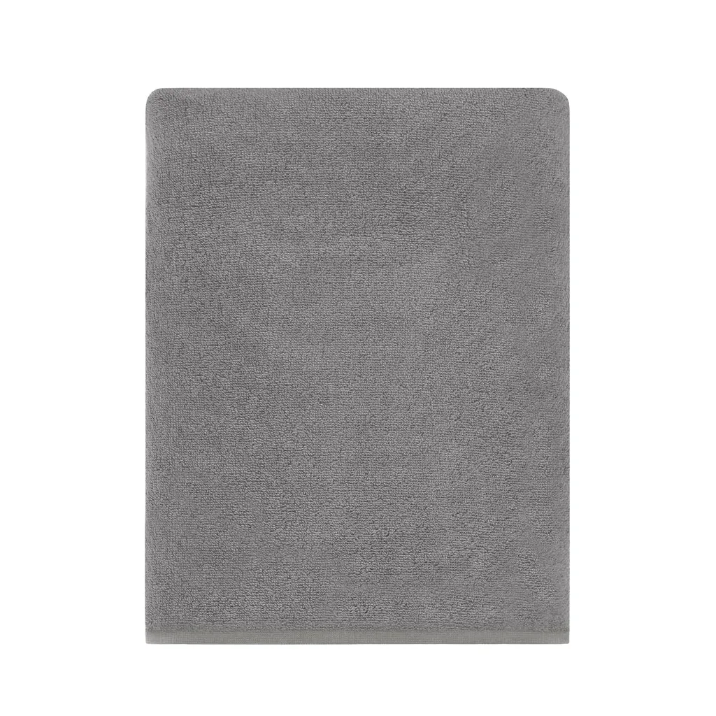 Plush Shadow Grey Bath Towel