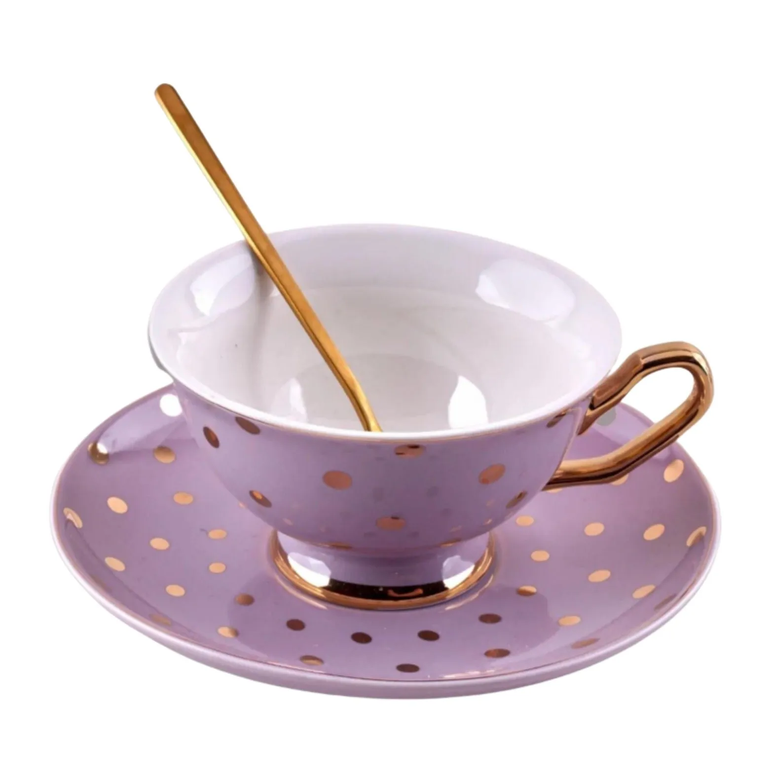 POLKA CUP AND SAUCER