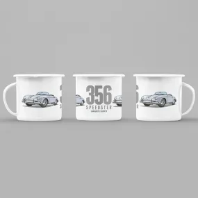 PORSCHE 356 SPEEDSTER ENAMEL MUG