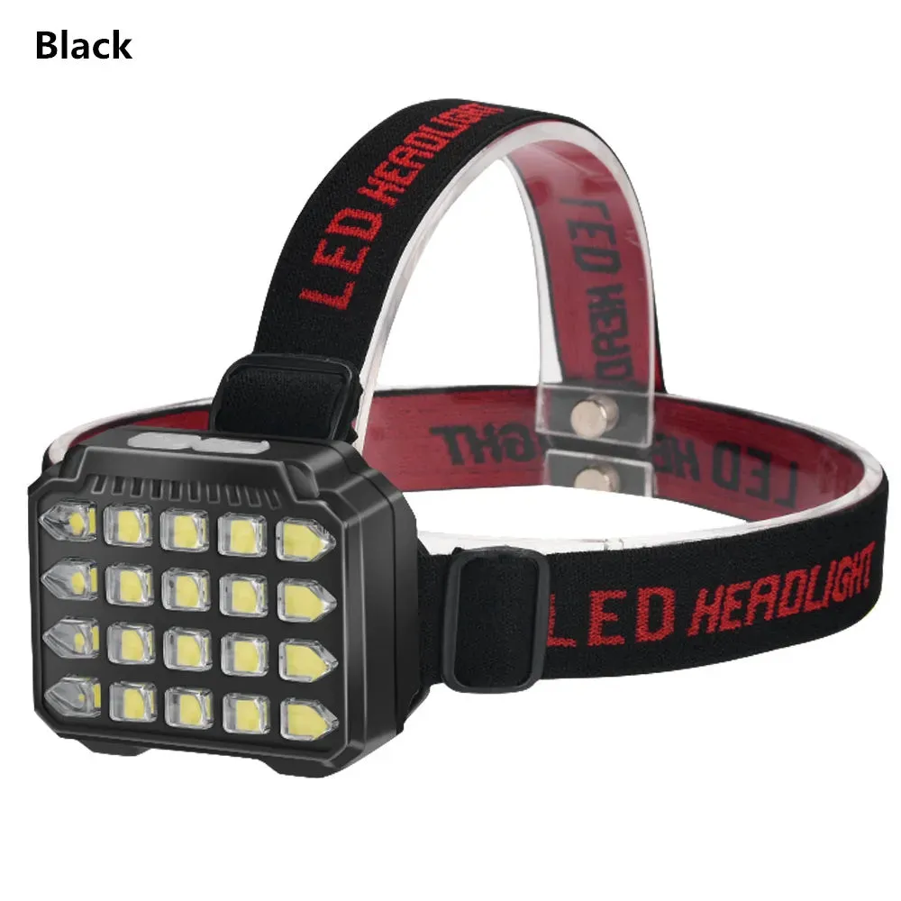 Powerful 20*XHP40 LED Headlamp  Multi-function Flashlight Fishing Light Lamp Camping Head Light Nitecore