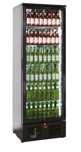 Prodis NT10-HC single door upright bottle cooler black finish