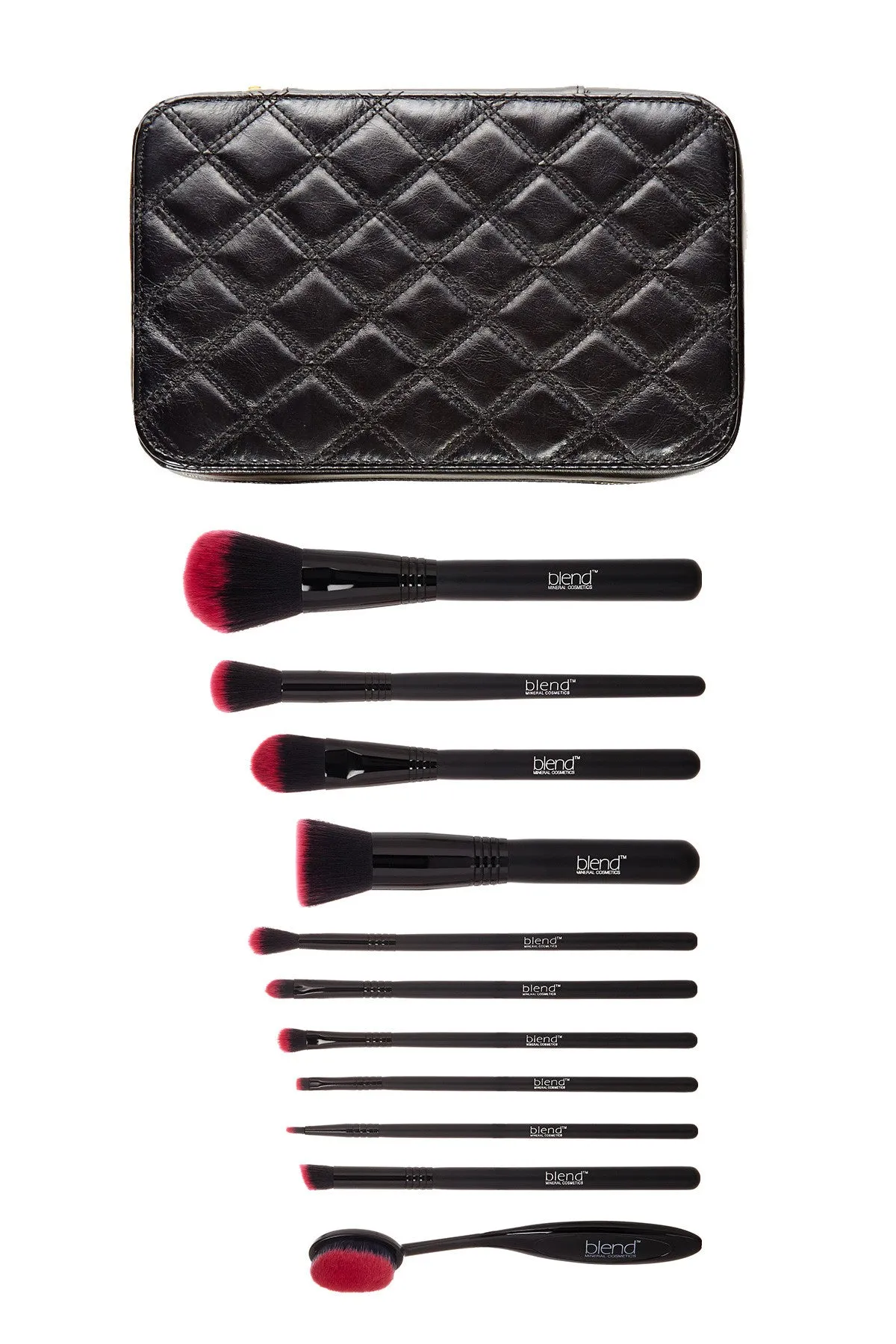 Professional Makeup Artist Complete 11-Piece Brush Kit - Pink