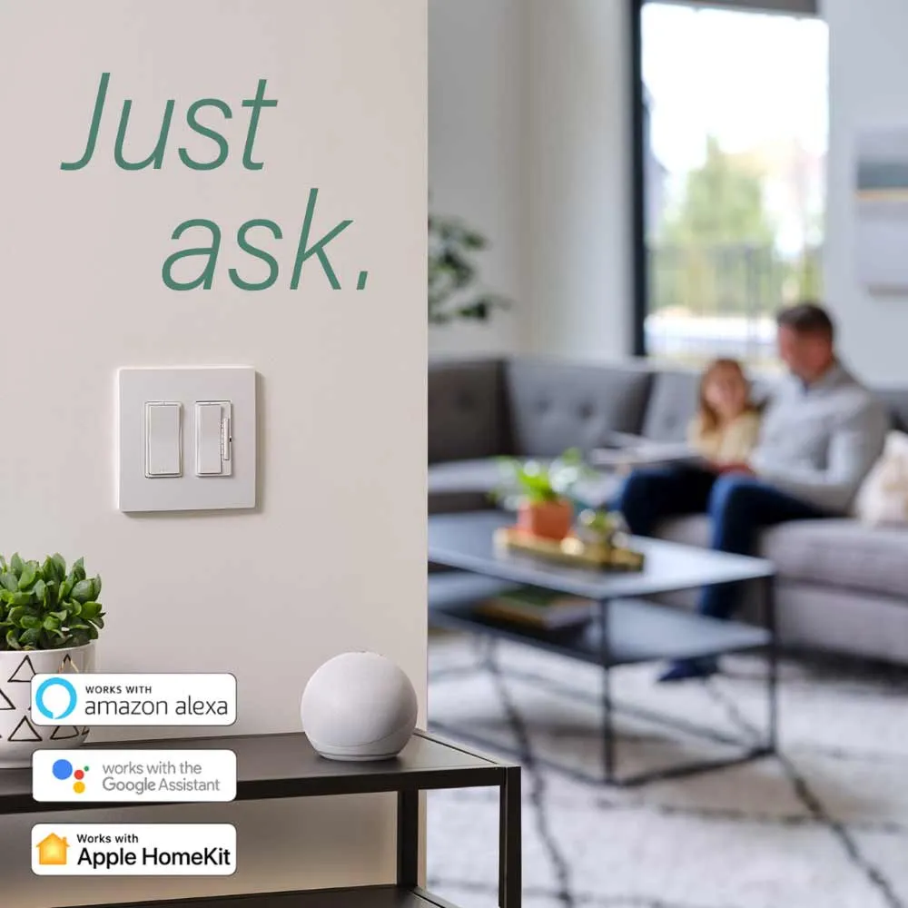 radiant Wireless Smart Dimmer Switch with Netatmo, White