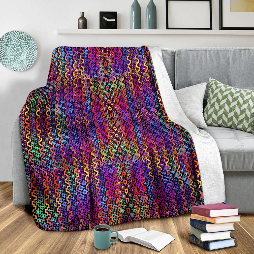 Rainbow Healing Micro Fleece Blanket