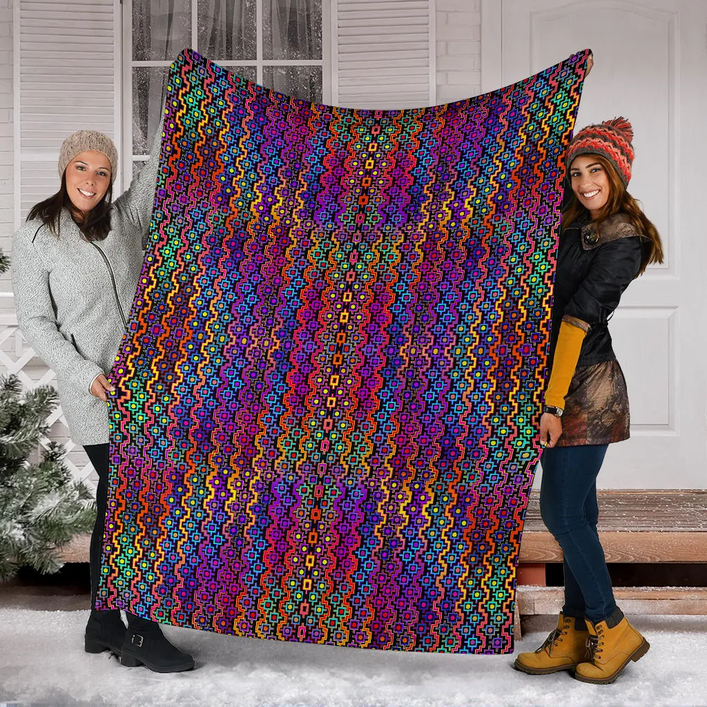 Rainbow Healing Micro Fleece Blanket