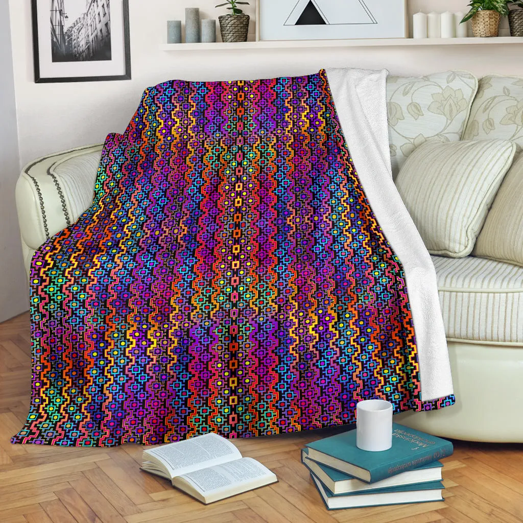 Rainbow Healing Micro Fleece Blanket