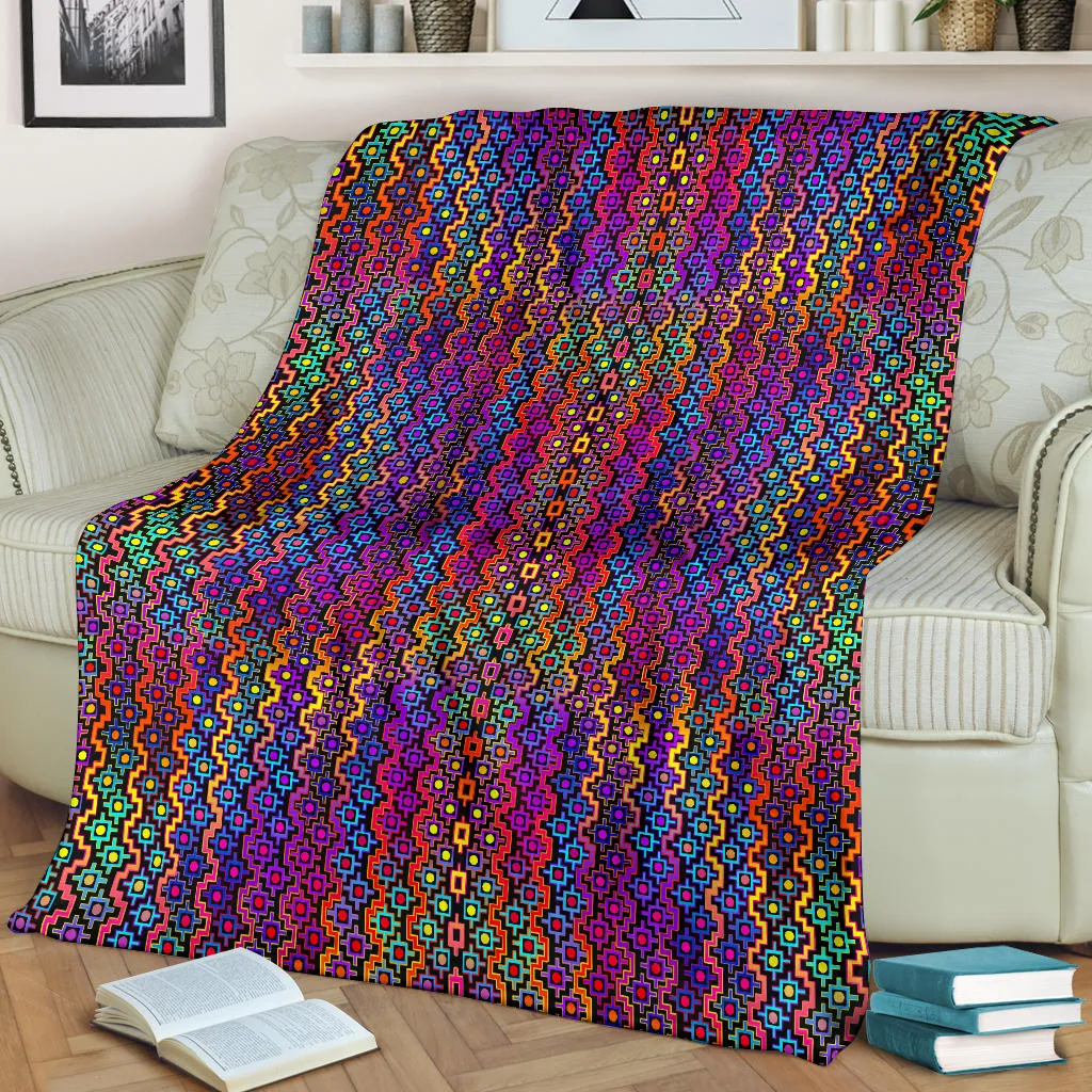 Rainbow Healing Micro Fleece Blanket