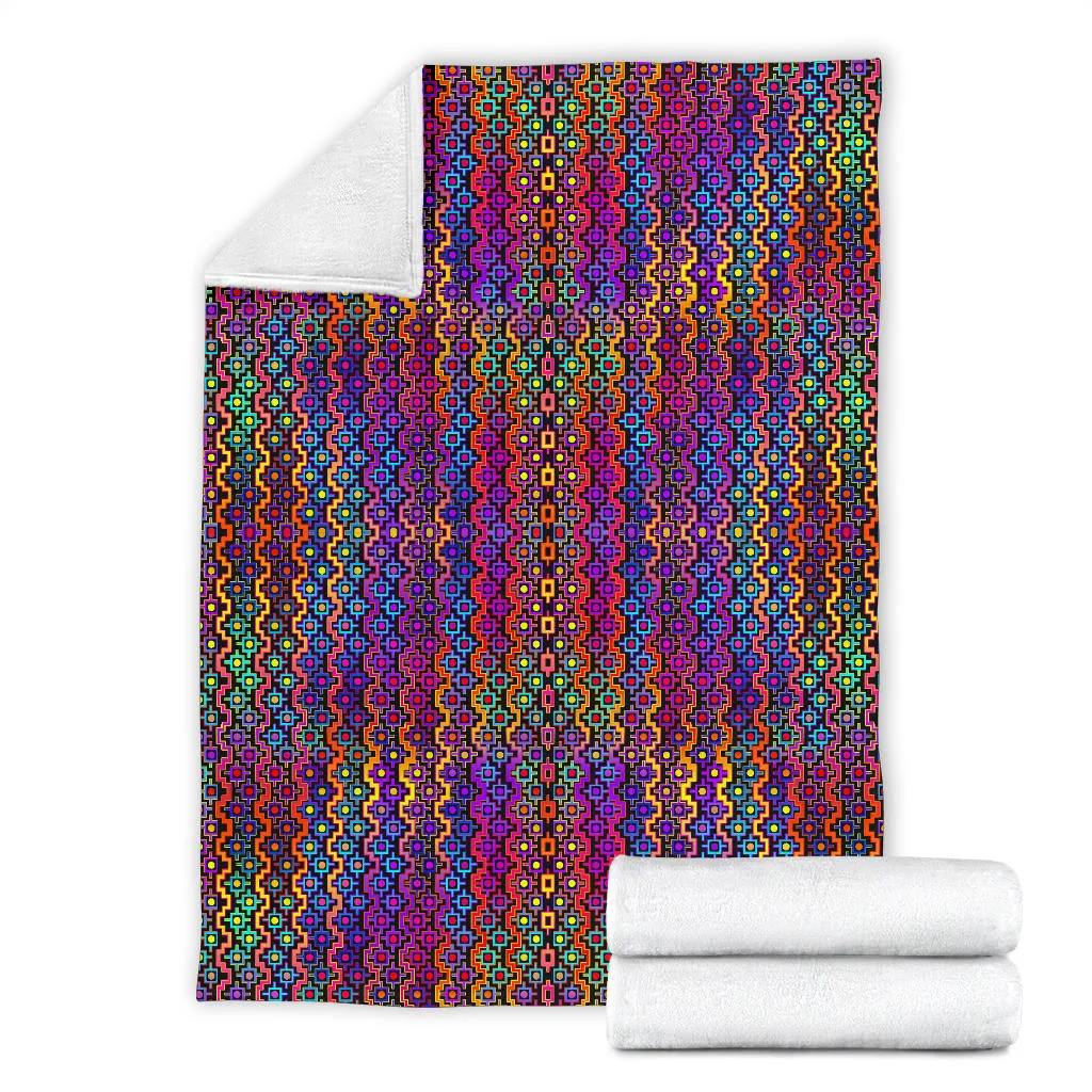 Rainbow Healing Micro Fleece Blanket