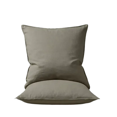 Ravello Linen Euro Pillowcase Set Caper